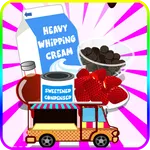 Cooking chocolate ice cream icon