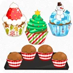 cooking games cup christmas icon