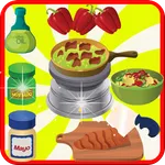 Cooking Games vegetable salad icon