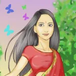 Indian magical girl dress up icon