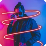 Neon Photo Editor - Spiral icon