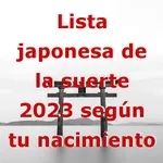 Lista japonesa de la suerte icon