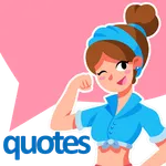 Strong women quotes, powerful  icon