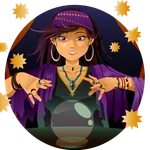 Fortune teller psychic guide icon