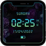 Clock Live Wallpaper with led icon