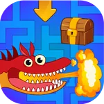 Maze game for kids. Labyrinth  icon