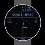 Analog Watch with Compass, Sto icon