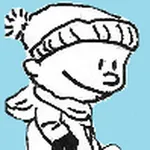 Jumping Jack on the snow icon