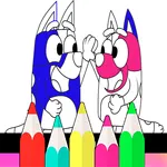 bluely coloring book icon