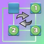 Sort Numbers. Logic puzzle. icon