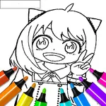 Anya Forger Coloring Pages Fun icon