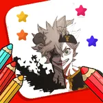 BLACK CLOVER Clover coloring icon