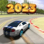 Highway drift, racing highway icon