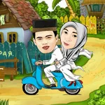 Caricature graphic design icon