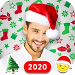 Christmas Santa Hat Face Maker icon