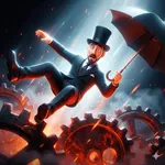 Falling Umbrella Man icon