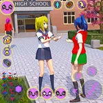 Anime High School Girl Life 3D icon