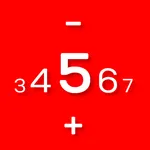 Digital number clicker icon