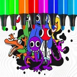 Fun Rainbow Friends Coloring icon