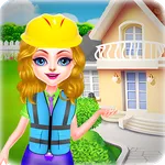 Teen girls design dream house icon