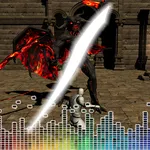 Music beats hack & slash icon