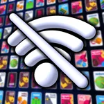 No Internet Games - No wifi icon