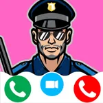 Fake call police : kids police icon