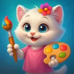 Coloring Book Paint Kids Games icon