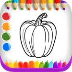 Fruits And Vegetables Coloring icon