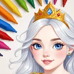 Princess Coloring and Dress Up icon
