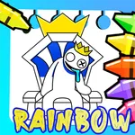 rainbow friends coloring game icon