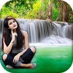Waterfall Photo Frames - HD Ba icon