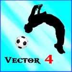 Vector 4 parkour soccer icon