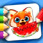 Coloring for kids with Rocky icon