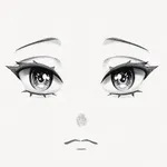 How to draw anime eyes icon