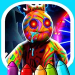Red rainbow Friend Coloring 3 icon