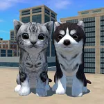 Cute Cat And Puppy World icon