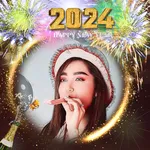 New year photo frame 2024 icon