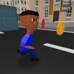 Running boy 3D icon