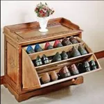 Shoe rack design icon
