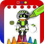Murder Drones coloring book icon