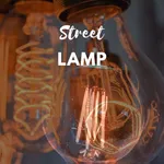 street lamp in fog wallpaper icon