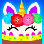 unicorn cake cooking game icon