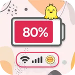 Emoji Battery Widget: Cute Bar icon