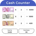 Cash counter - Counting money icon