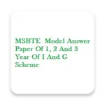 MSBTE Model Answer Paper Diplo icon