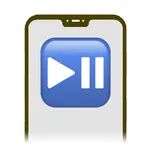 Pause media playback icon