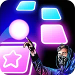 Alan walker Tiles Hop Ball - N icon