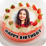 Name Photo On Birthday Cake icon