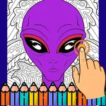 Alien World Creatures Coloring icon